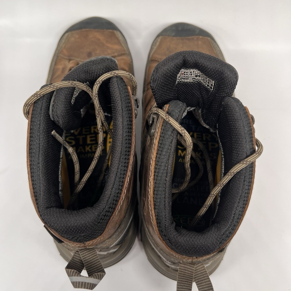 KEEN Targhee III Waterproof Mid Hiking Boots Shoes Leather Size 9.5 WP Dry Lace - Picture 7 of 9